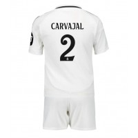 Real Madrid Daniel Carvajal #2 Domáci Detský futbalový dres 2024-25 Krátky Rukáv (+ trenírky)